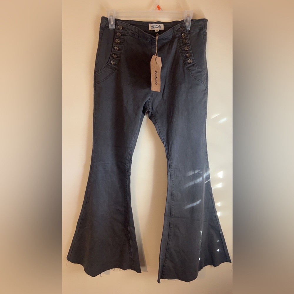 Gray Flare Jeans
